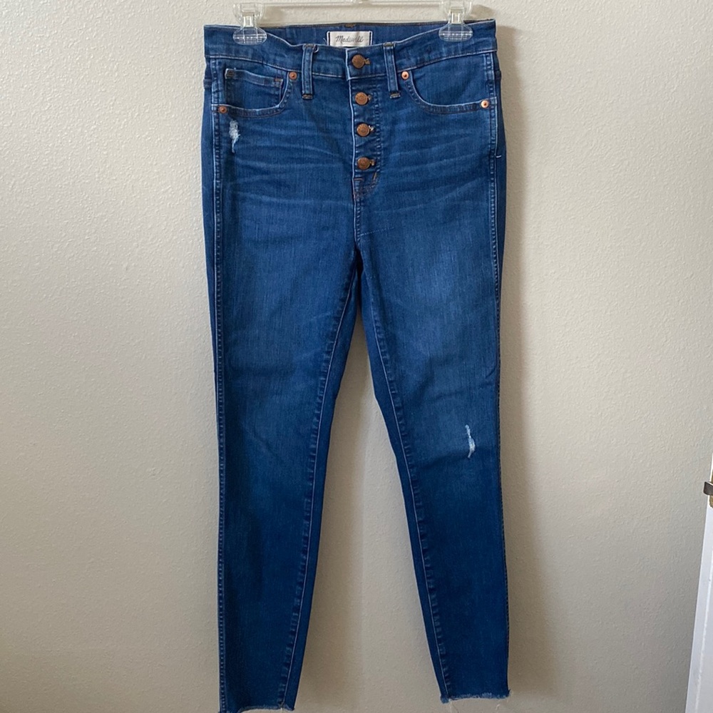 Madewell Highrise Button Fly Skinny Jeans